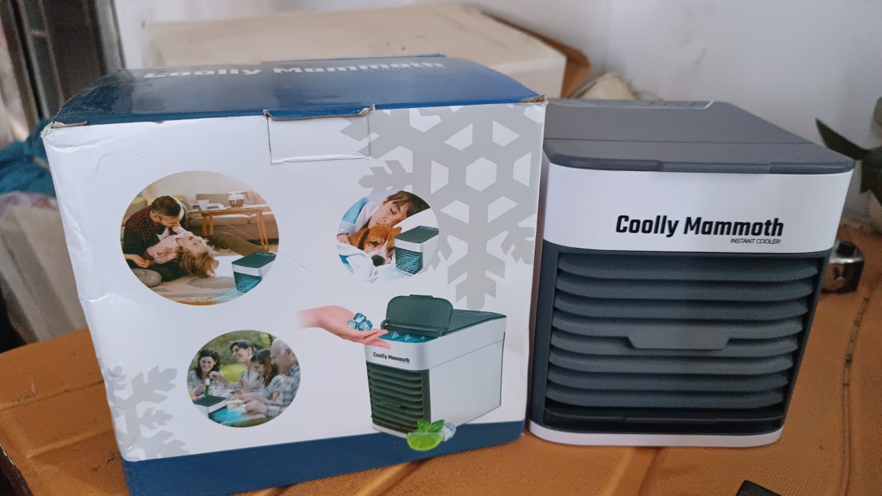 Mini Portable Air Cooler with LED Light & Water Fill Mini Portable Air Cooler with LED Light & Water Fill